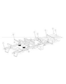 Frame Assembly Diagram and Parts List for M60-KH (53AB5BDX150-27-HP)(2003) Cub Cadet Lawn Tractor